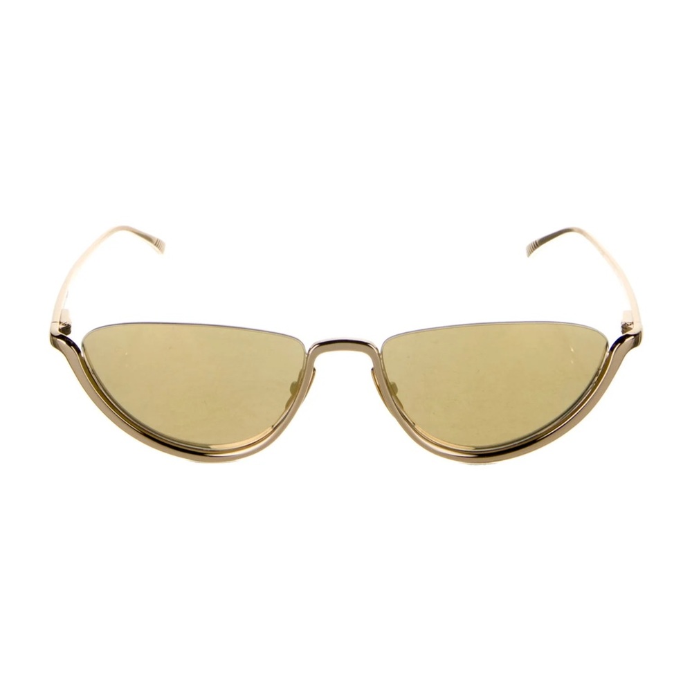 Bottega Veneta Gold mirrored cat eye sunglasses